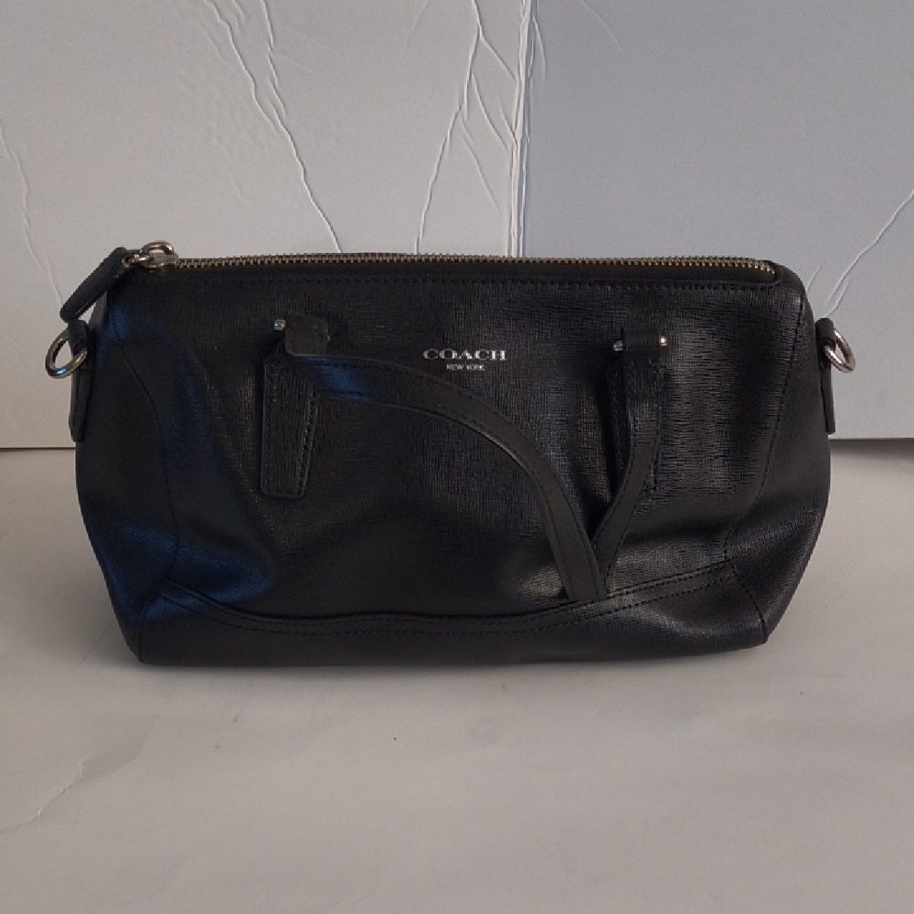 Coach Black Leather Shoulder Bag